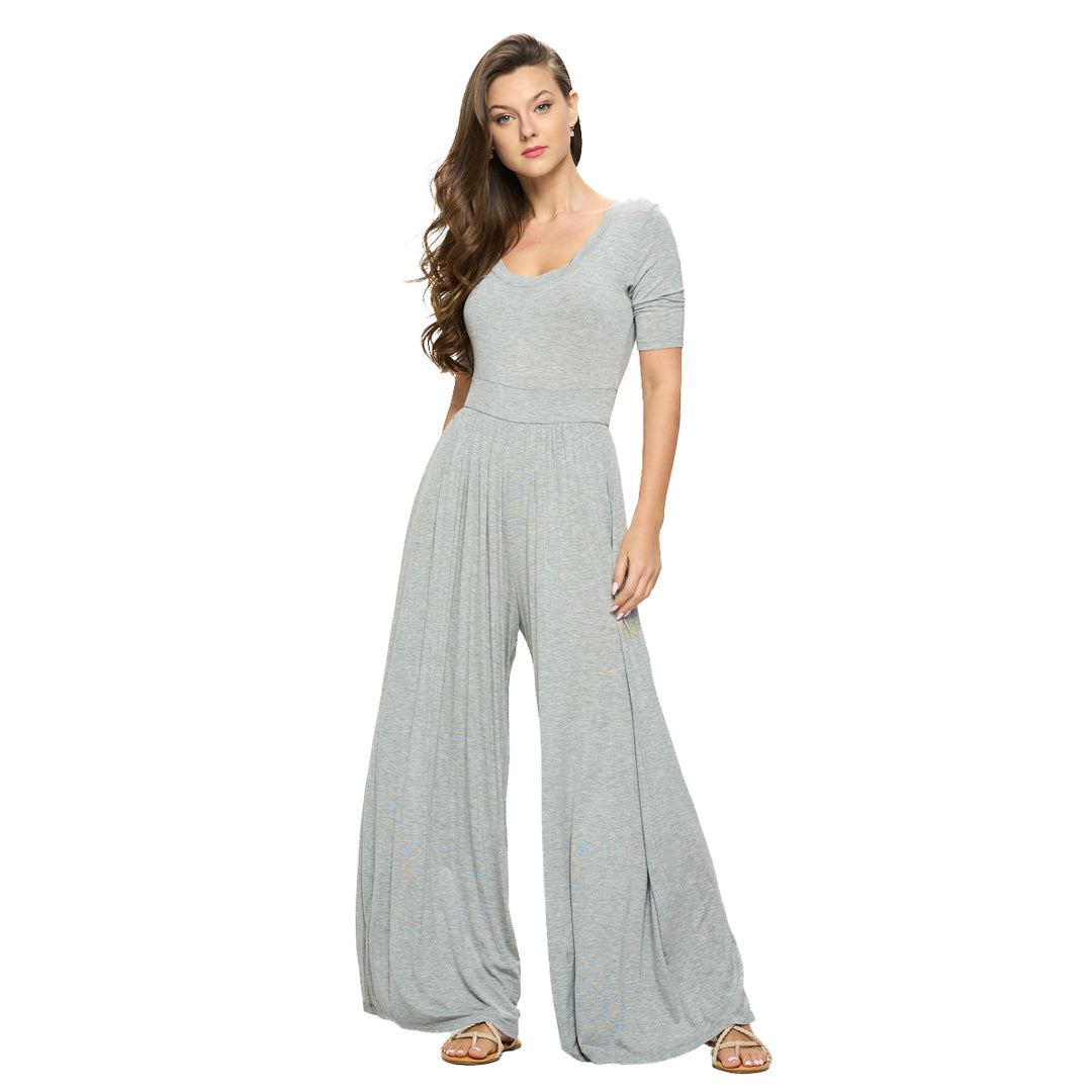 Jana Short Sleeve Knit Jumpsuit