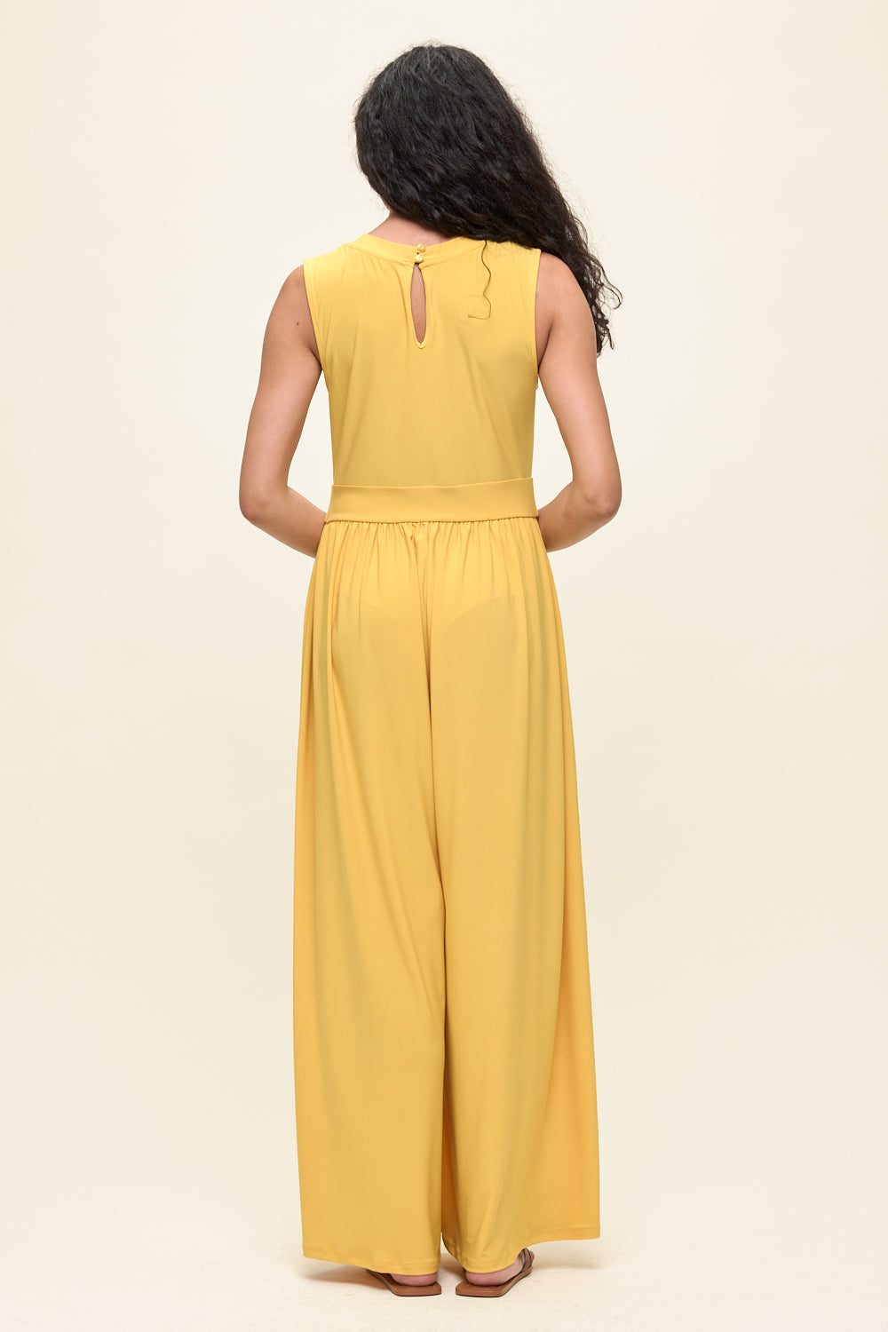 Janina Sleeveless Knit Jumpsuit