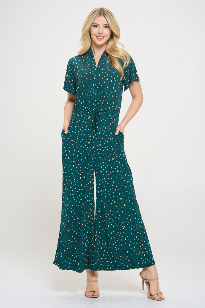 Tiffany Flutter Sleeve Knit Jumpsuit