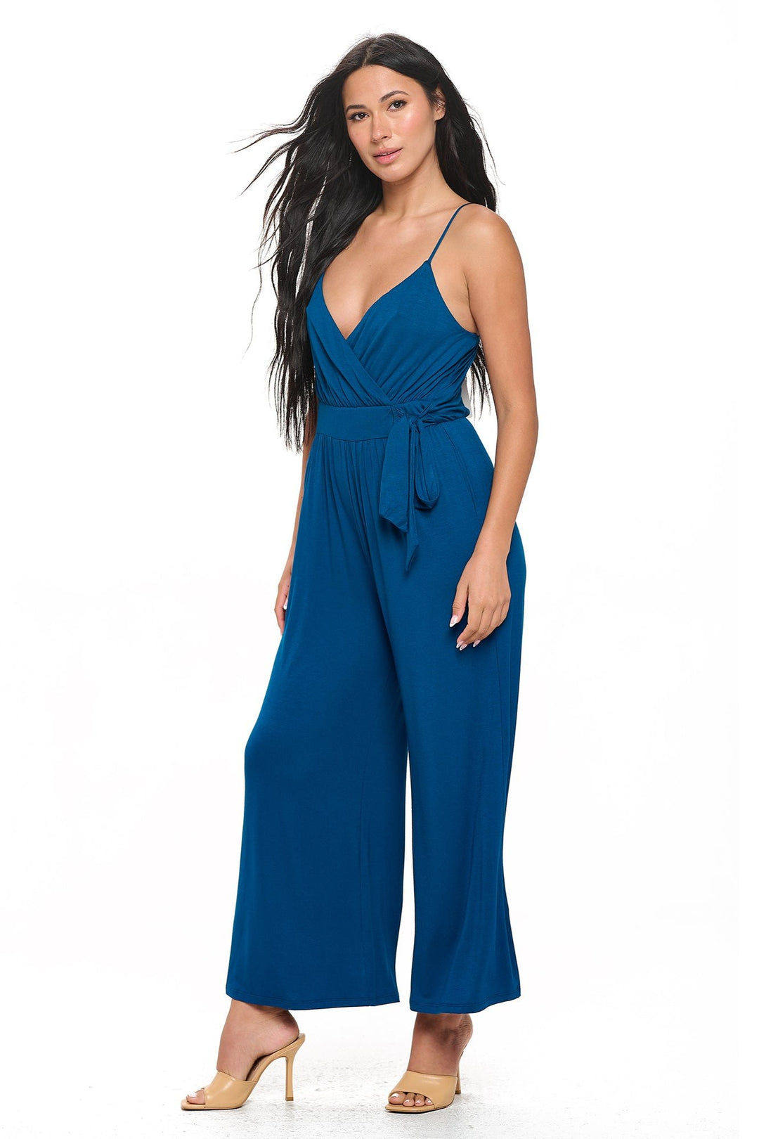 Bridget Side Tie Strappy Jumpsuit w/ Pockets