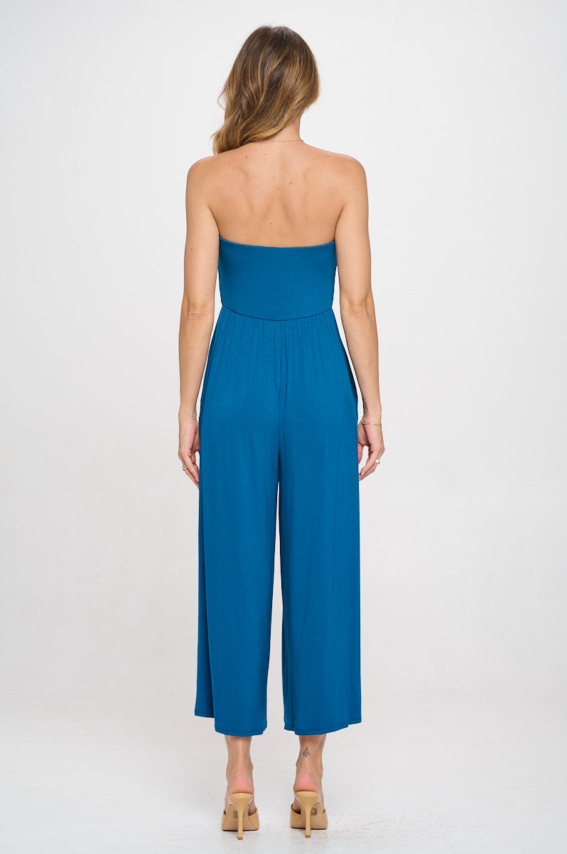 Kara Strapless Knit Jumpsuit