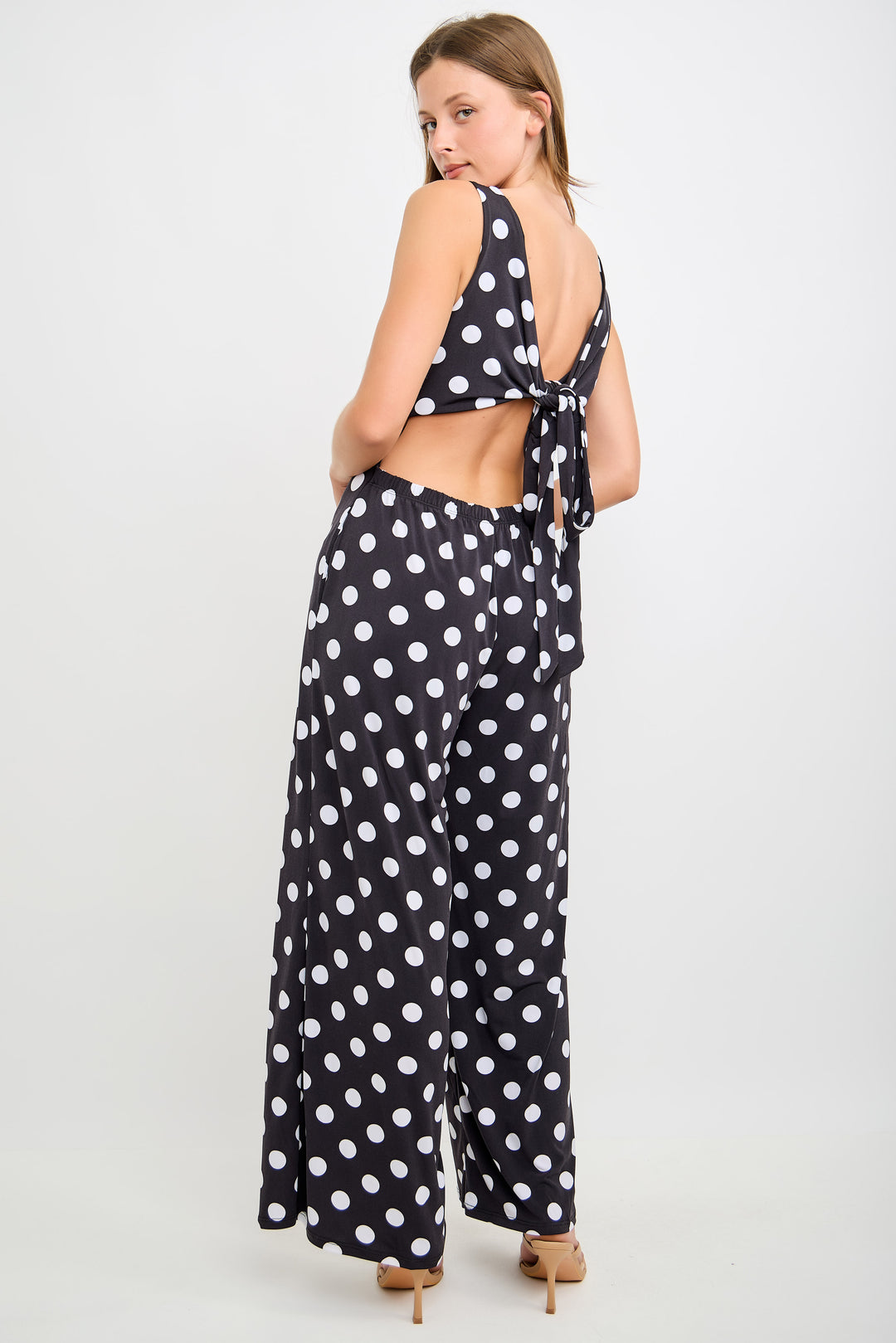 Cerys Open-back twist jumpsuit