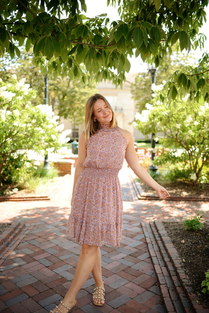 Sadie Smocked Halter Dress