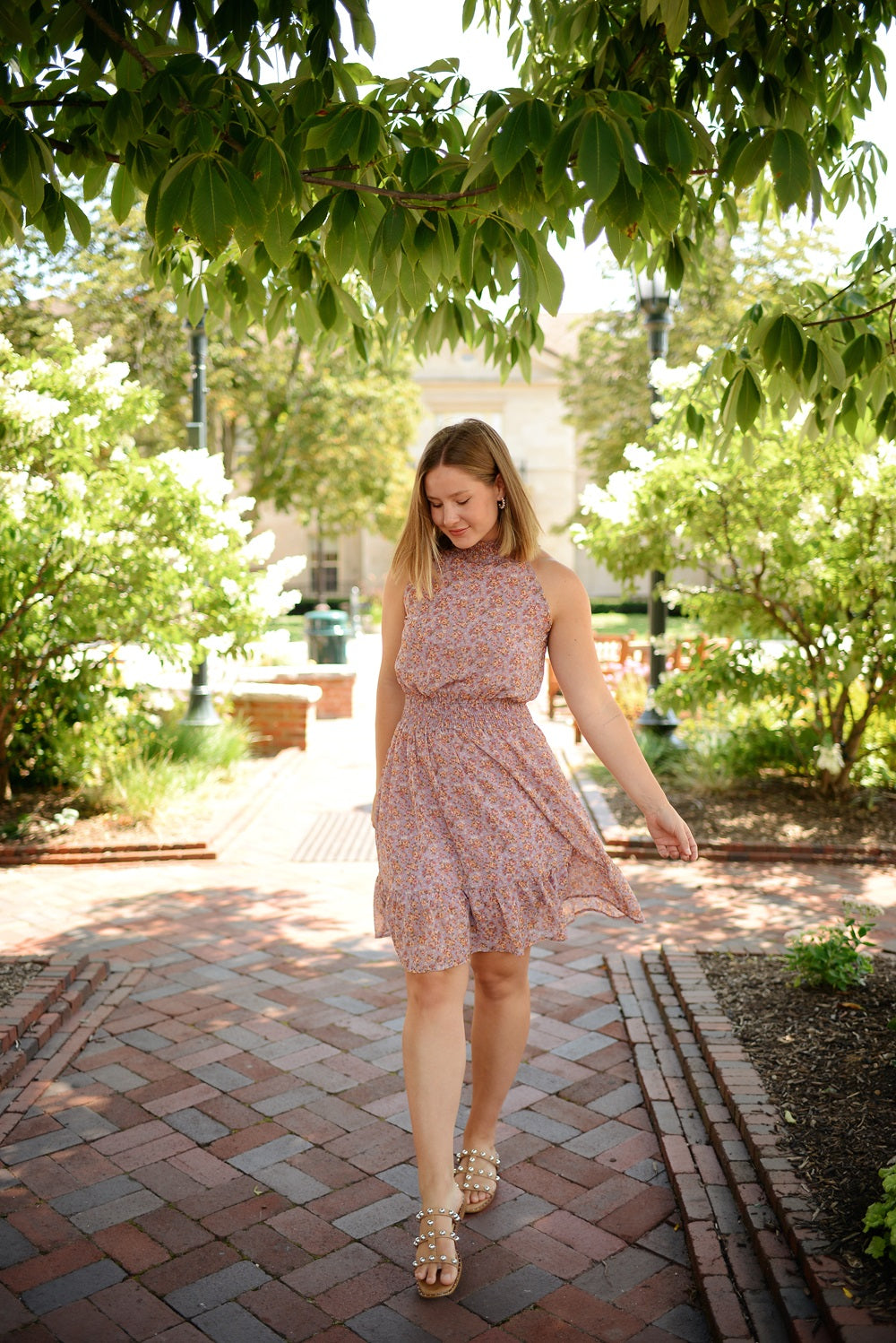 Sadie Smocked Halter Dress