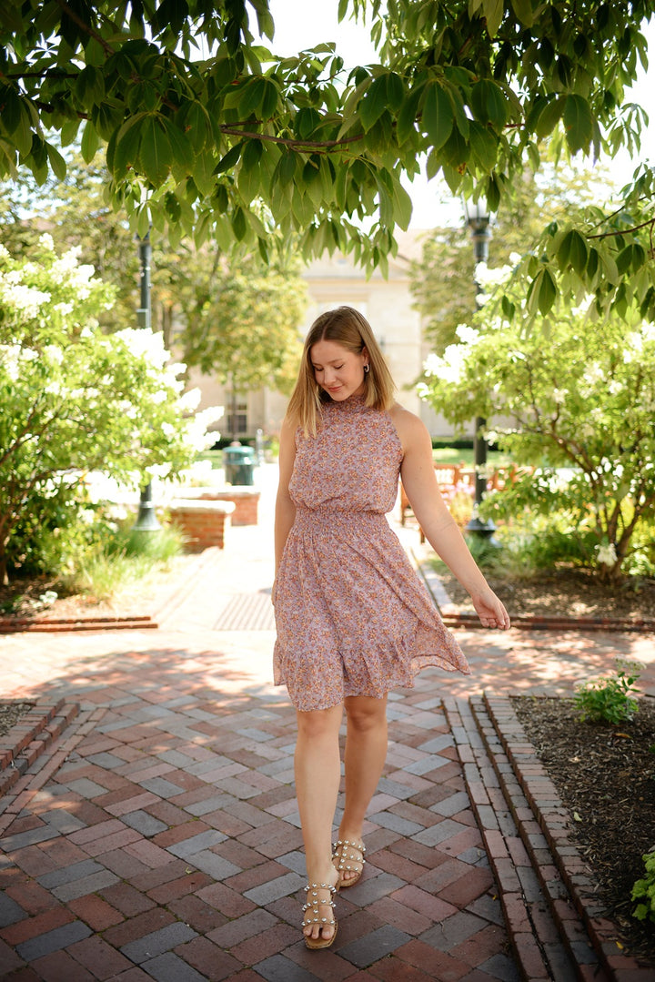 Sadie Smocked Halter Dress