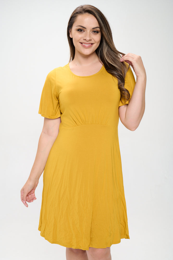 Elli Plus Size Short Sleeve Dress