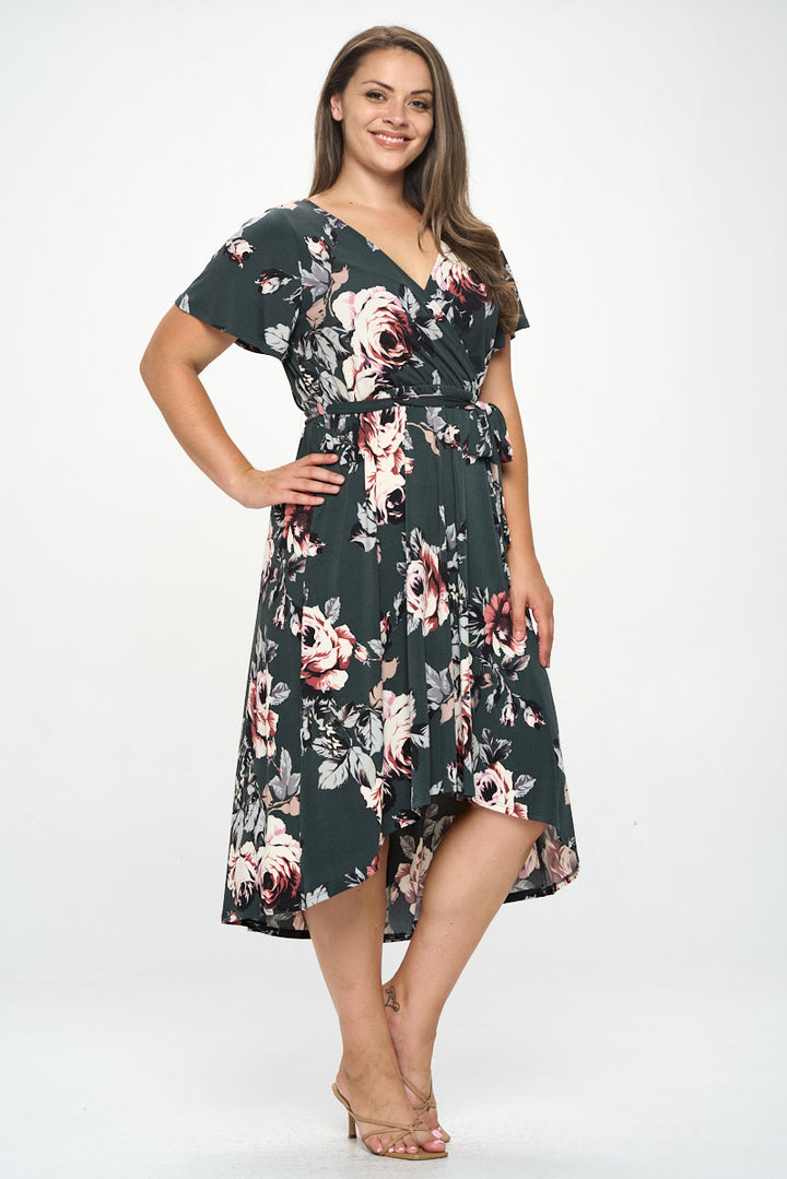 Georgia Plus Size Wrap Dress