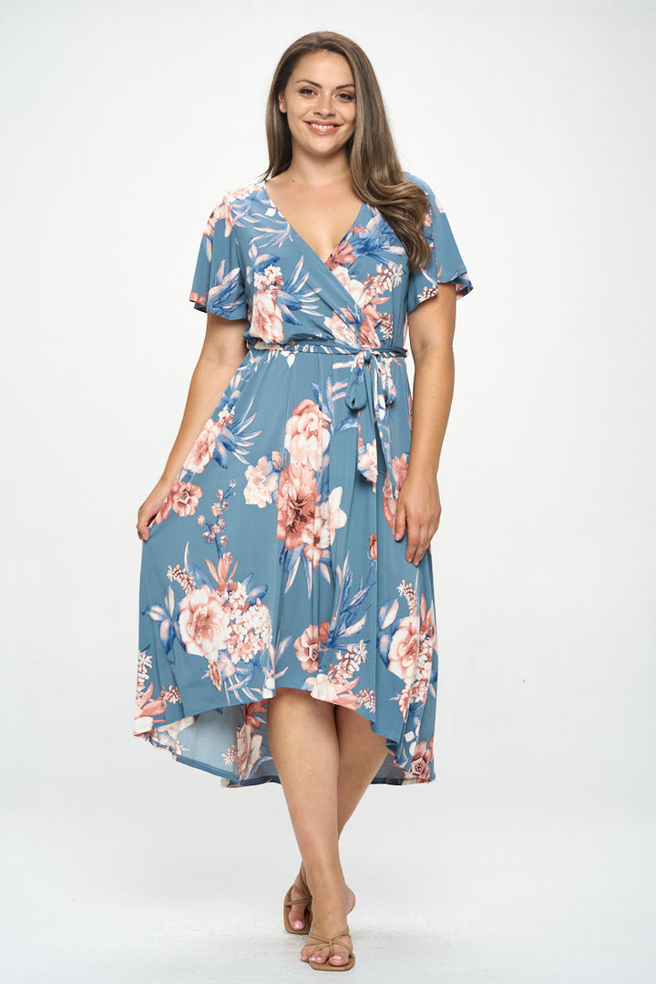 Georgia Plus Size Wrap Dress