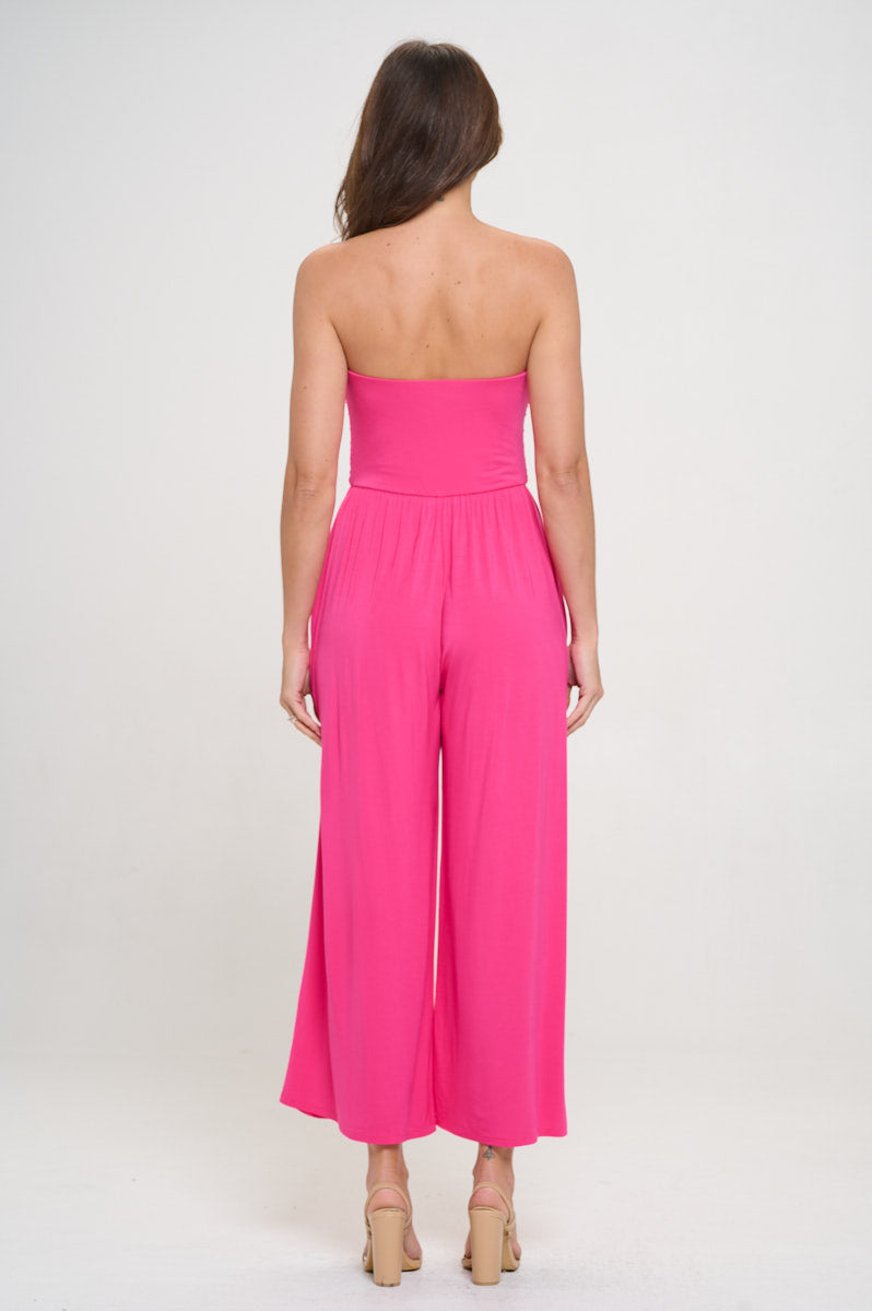 Kara Strapless Knit Jumpsuit