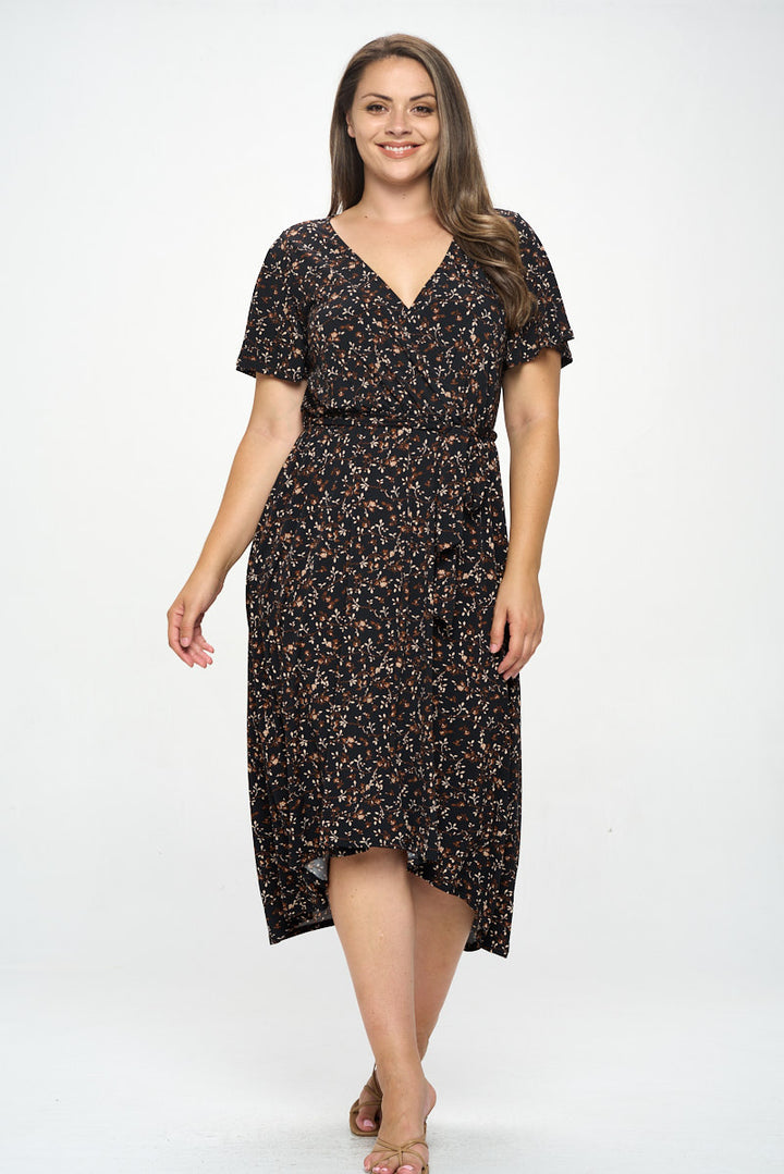 Georgia Plus Size Wrap Dress