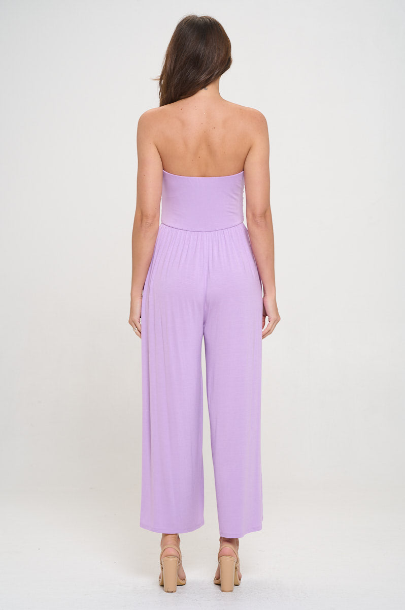 Kara Strapless Knit Jumpsuit