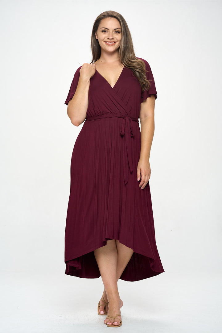 Georgia Plus Size Wrap Dress