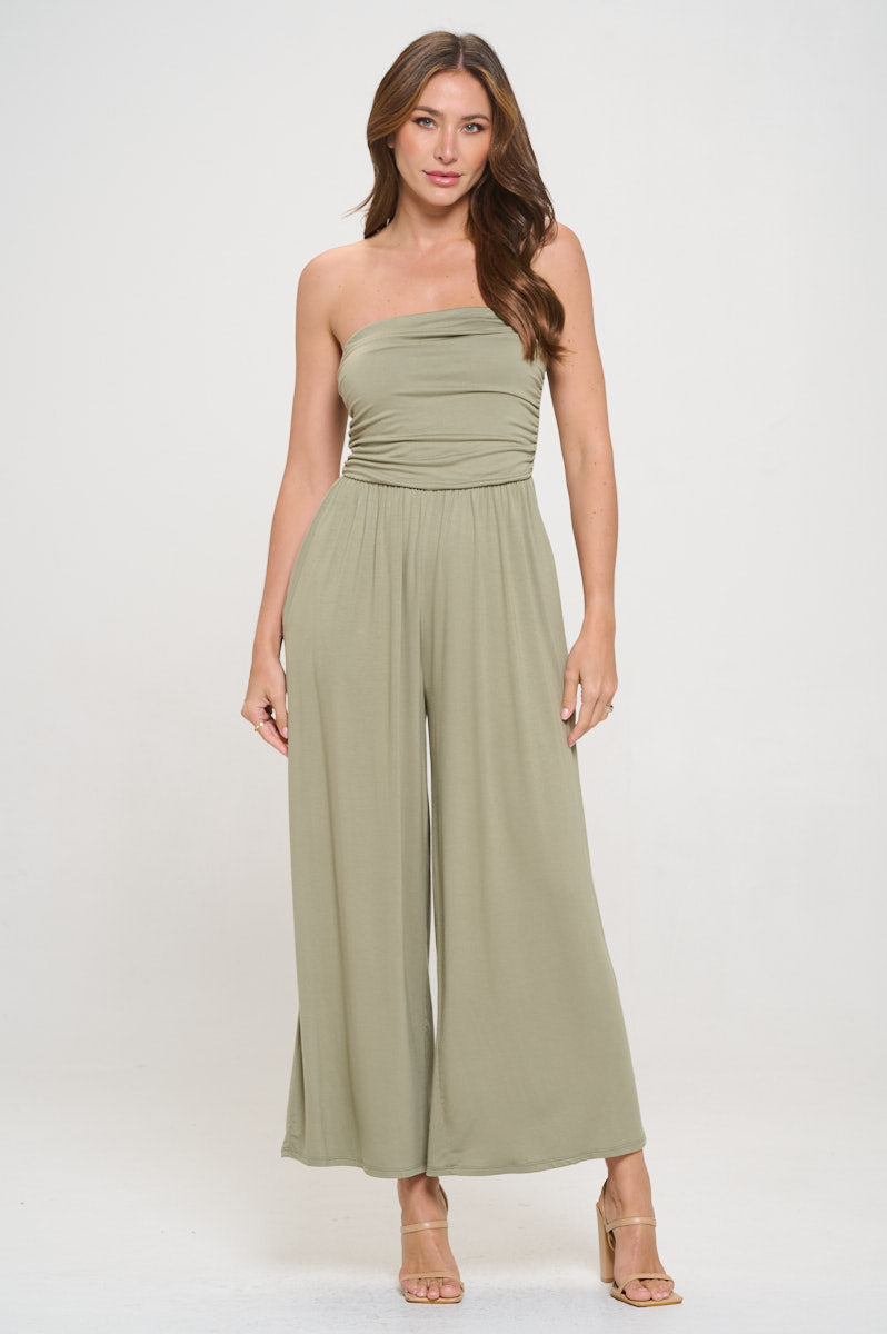 Kara Strapless Knit Jumpsuit