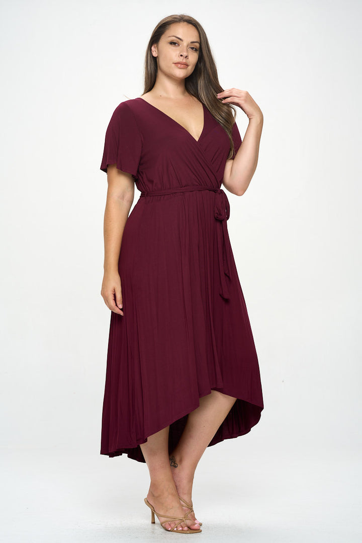 Georgia Plus Size Wrap Dress