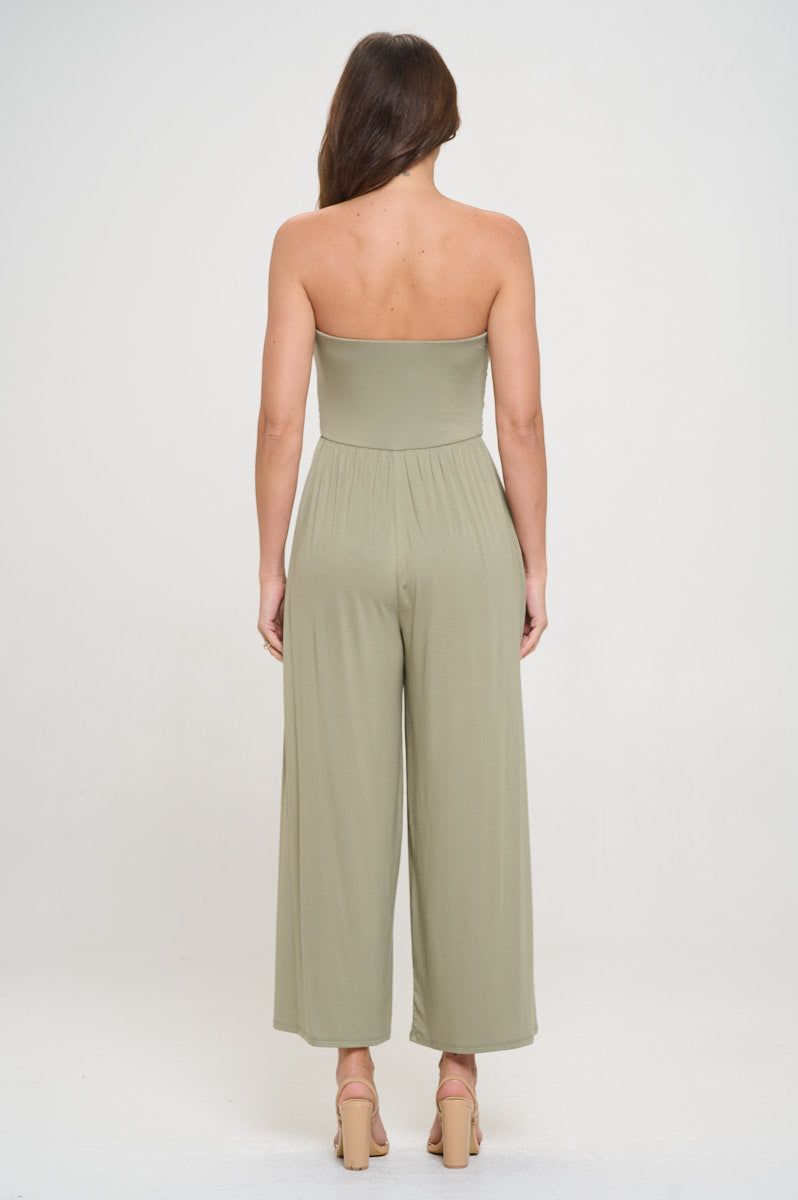 Kara Strapless Knit Jumpsuit