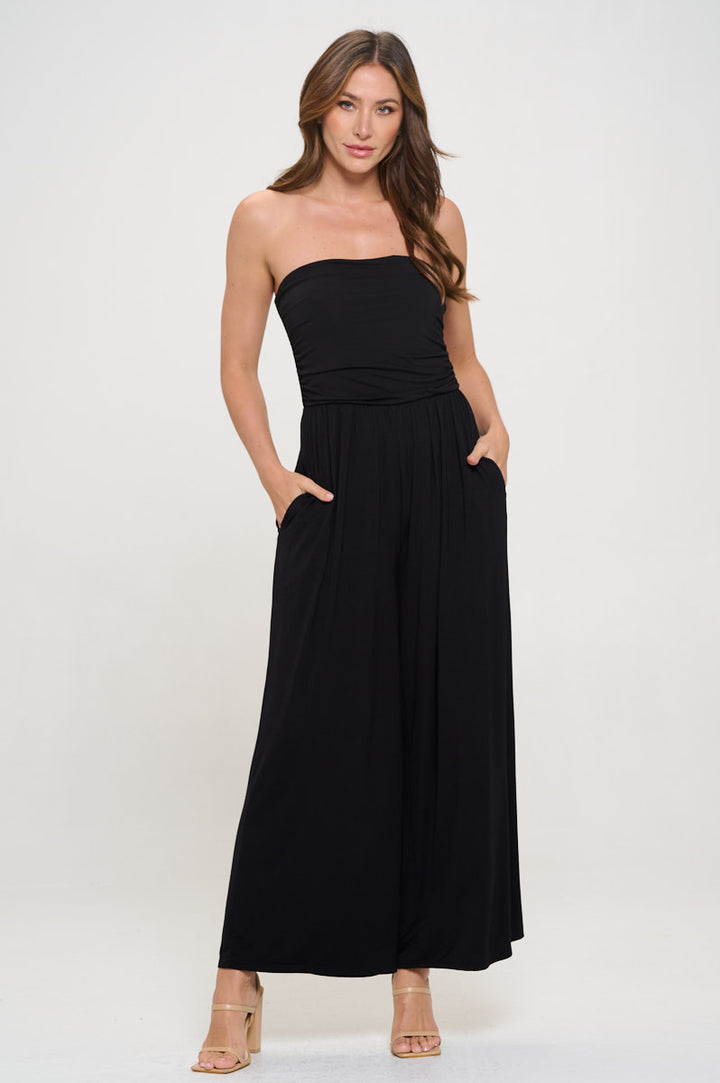 Kara Strapless Knit Jumpsuit