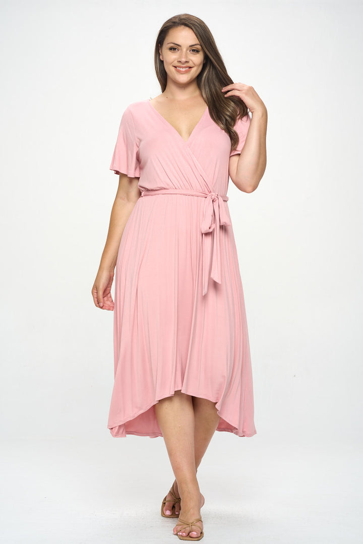 Georgia Plus Size Wrap Dress