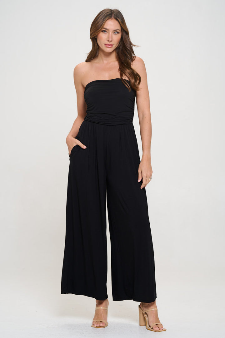 Kara Strapless Knit Jumpsuit