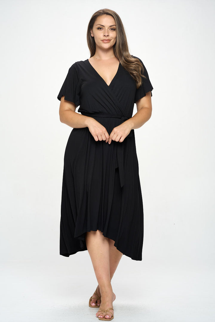 Georgia Plus Size Wrap Dress