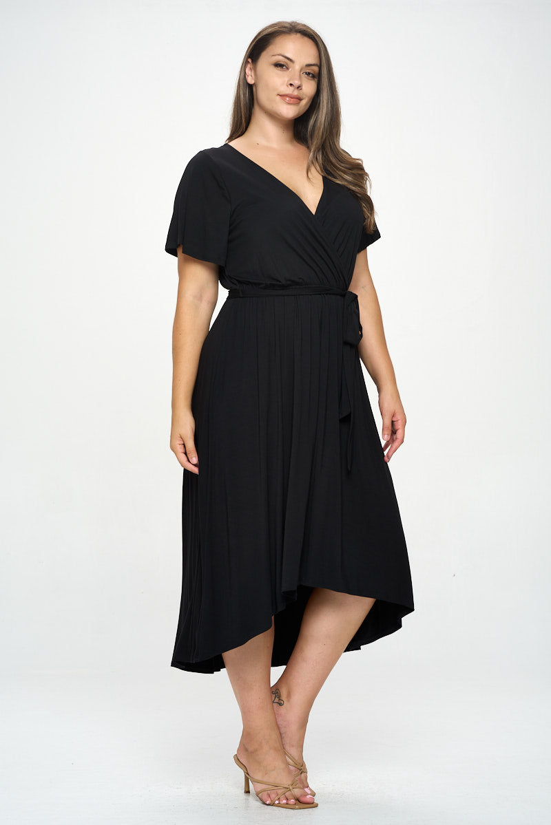 Georgia Plus Size Wrap Dress