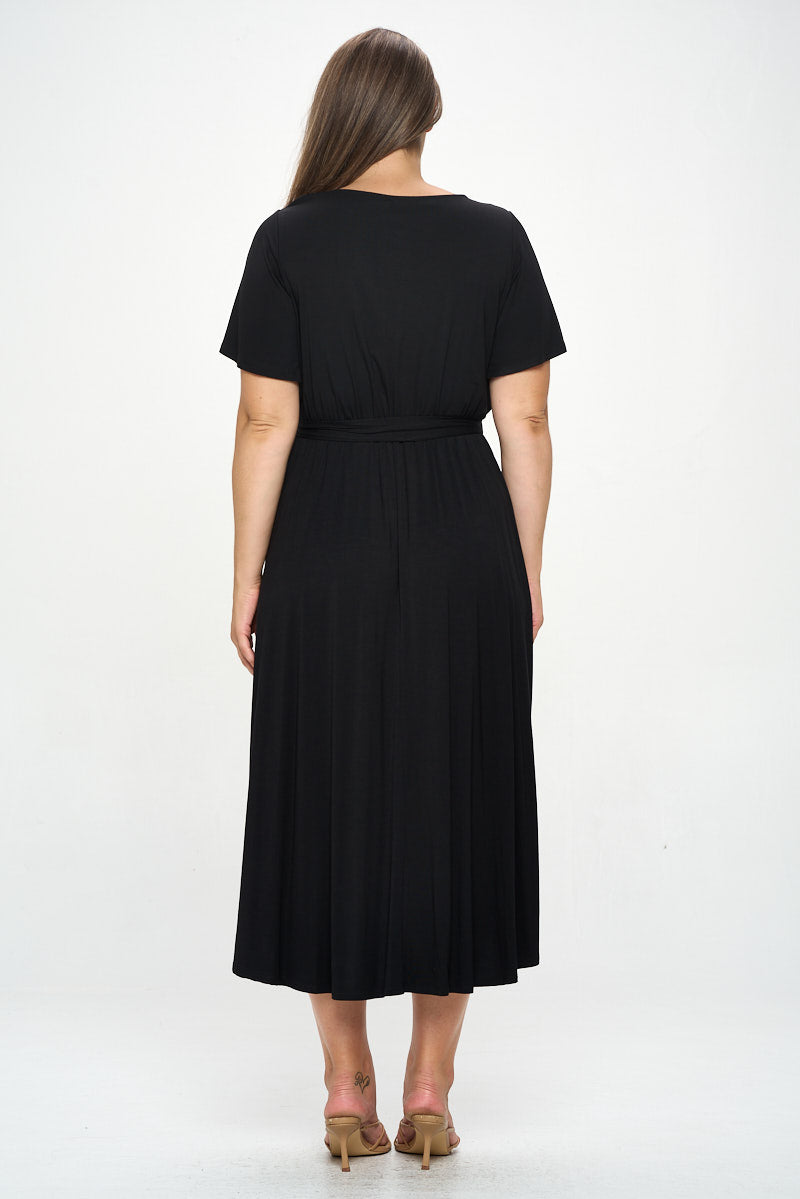 Georgia Plus Size Wrap Dress