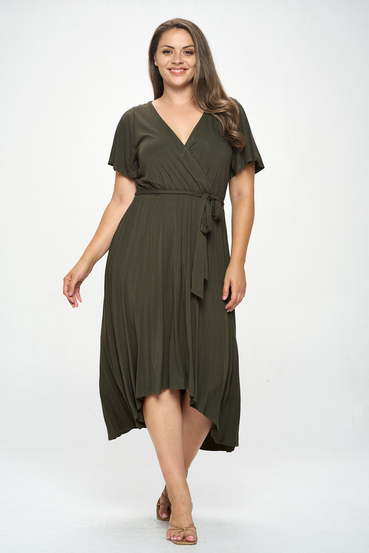 Georgia Plus Size Wrap Dress