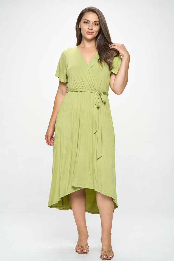 Georgia Plus Size Wrap Dress