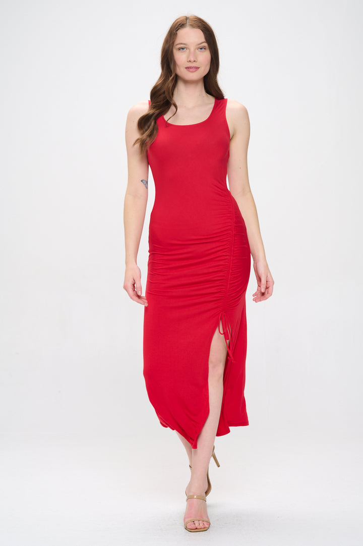 Adalyn Ruched Tank Dress