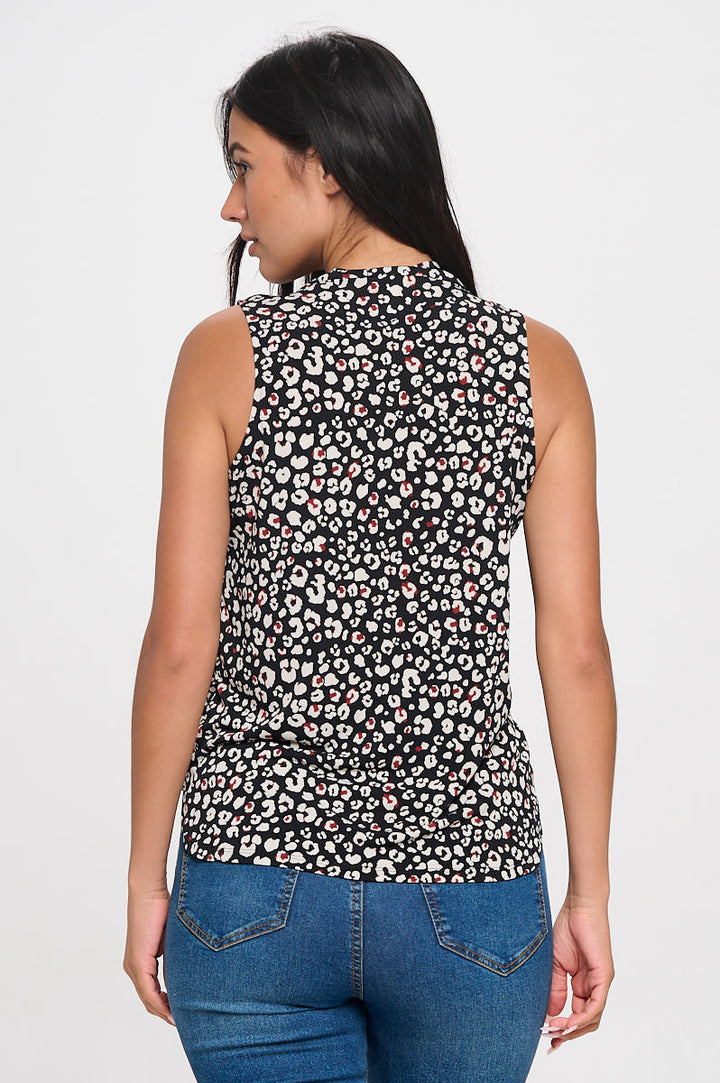 April Sleeveless Printed Top