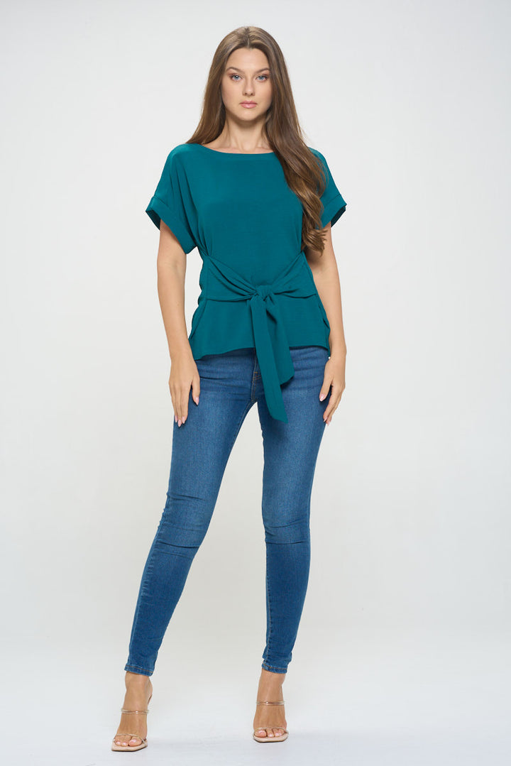 Bailey Tie Front Dolman Blouse