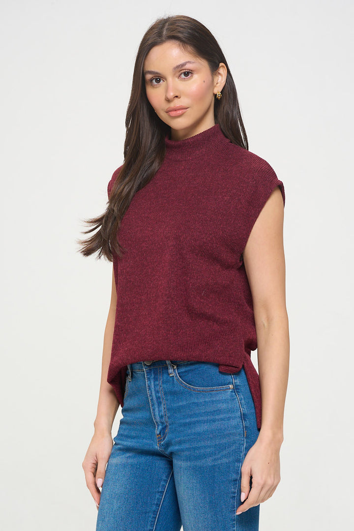 Wrenley Sleeveless Ribbed Blouse