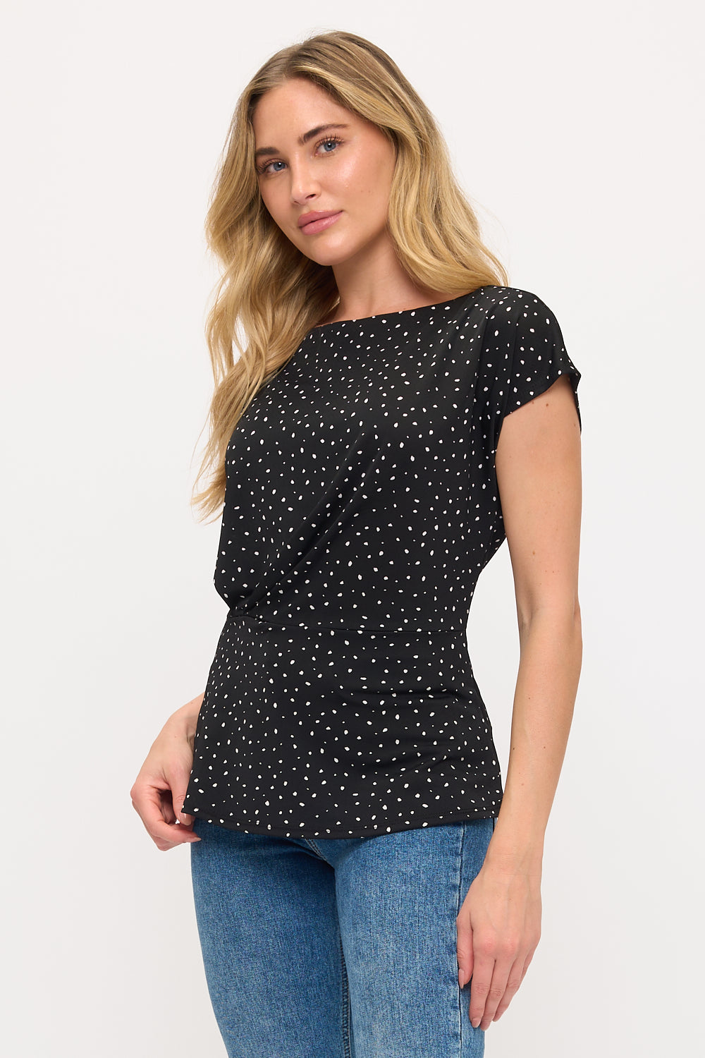 Noa Waist Tucked Short Sleeve Blouse