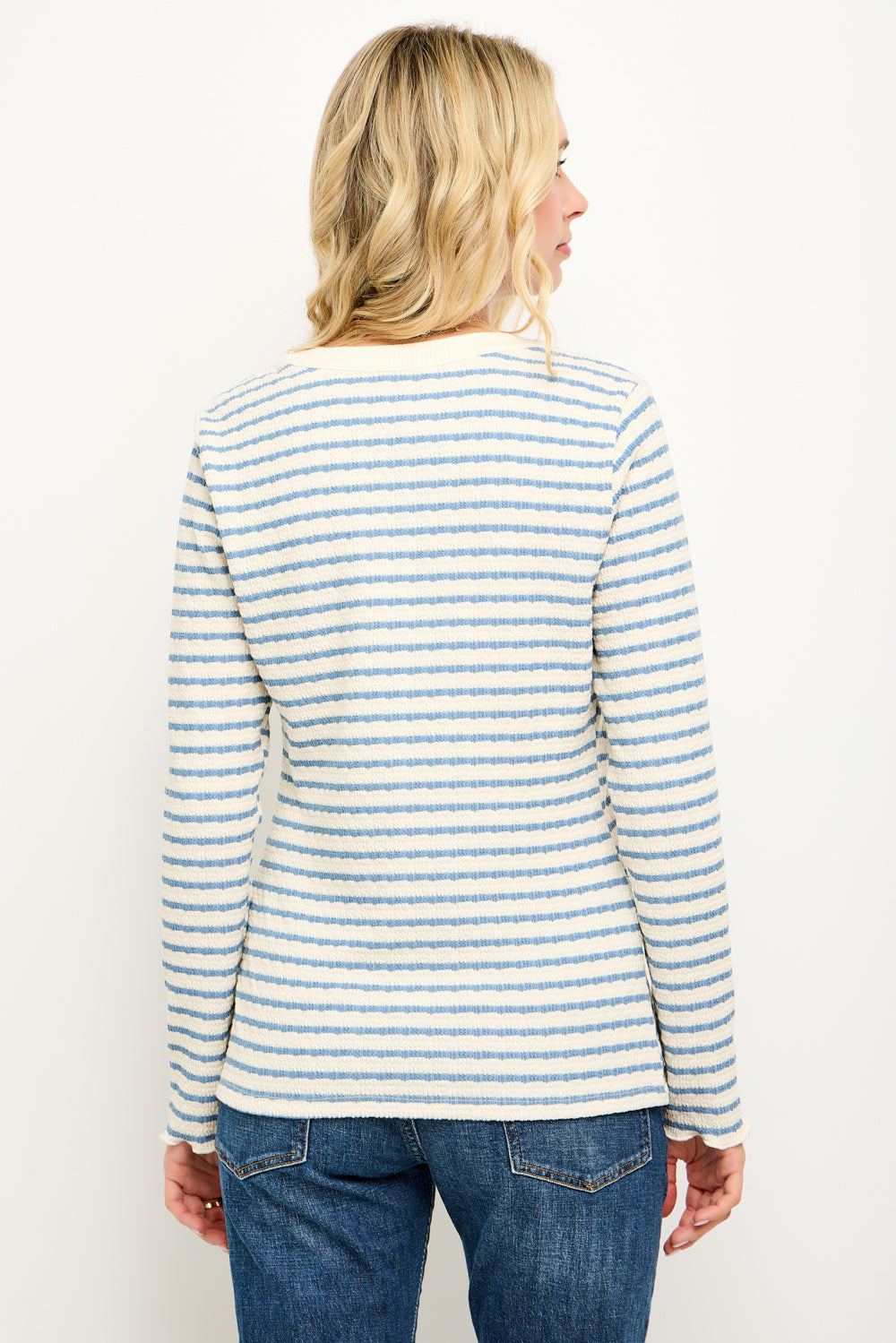 Gaia Striped Button Front Cardigan