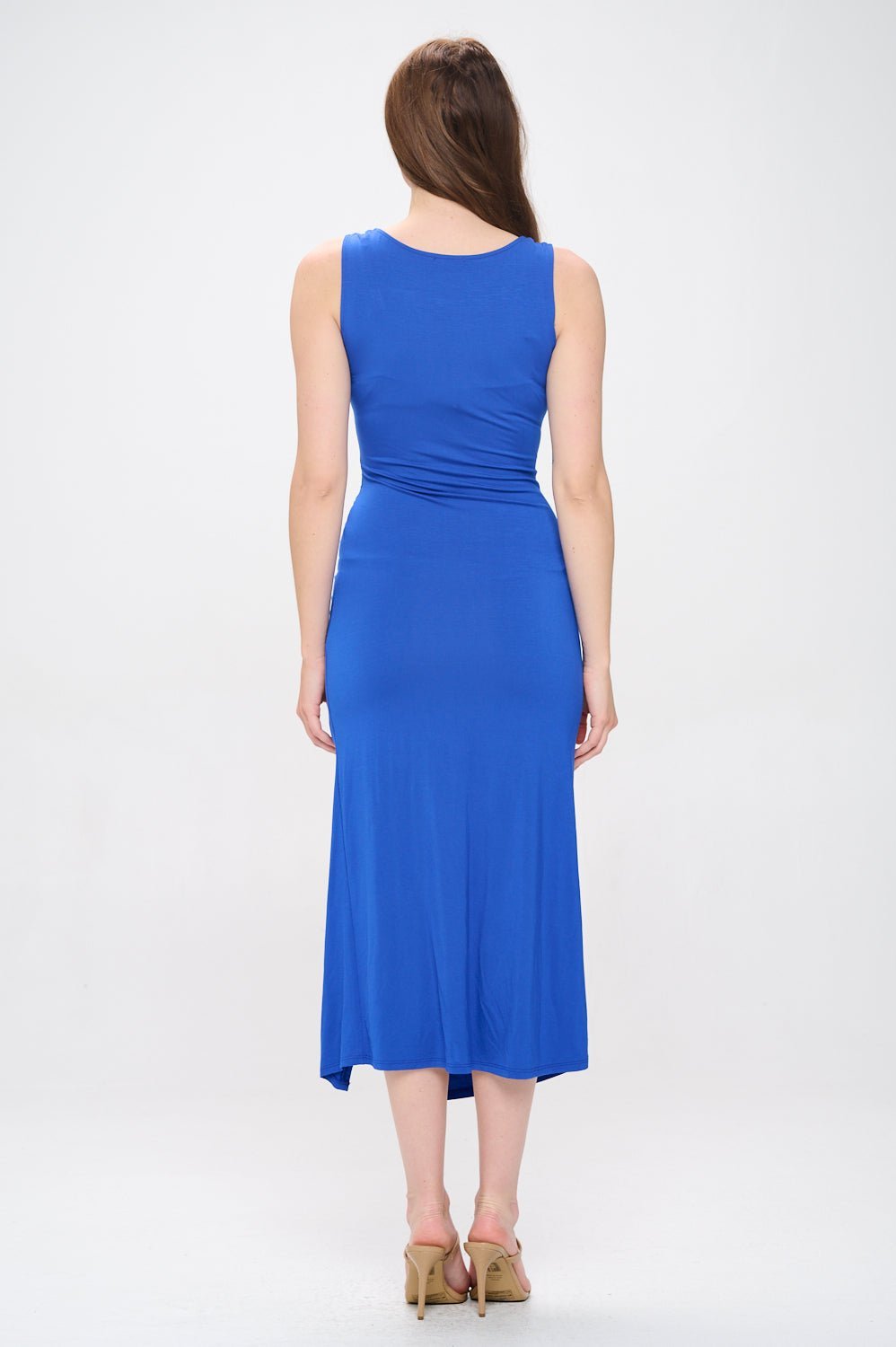 Image of West K Adalyn Ruched Tank Dress Royal Blue