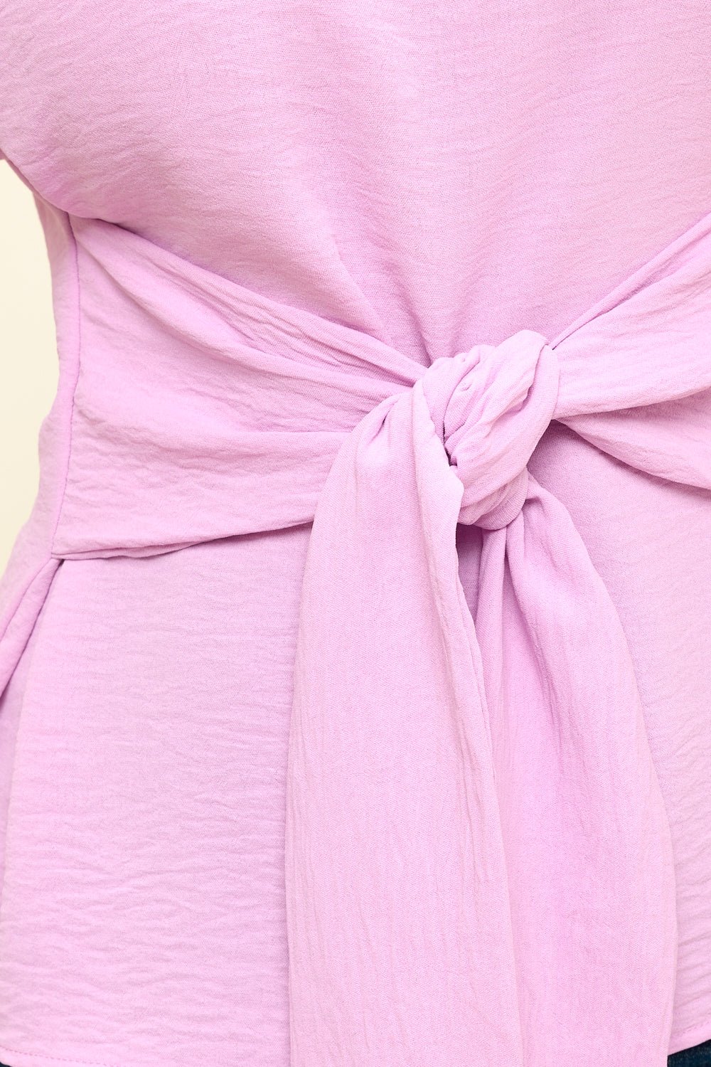 Image of West K Bailey Tie Front Dolman Blouse Baby Pink