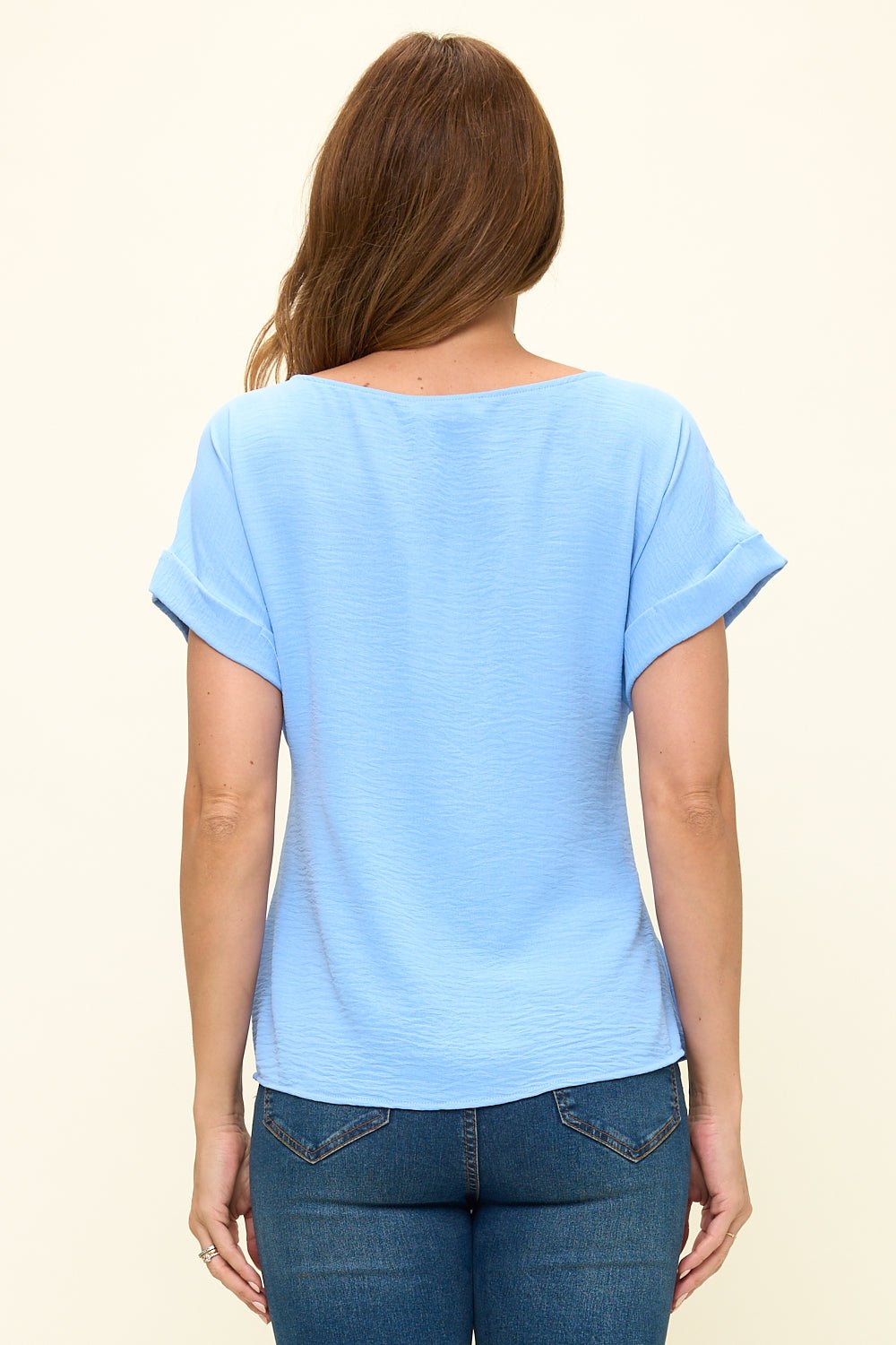 Image of West K Bailey Tie Front Dolman Blouse Baby Pink