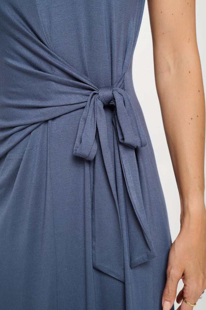 Image of West K Cameron Side Tie Midi Dress Slate