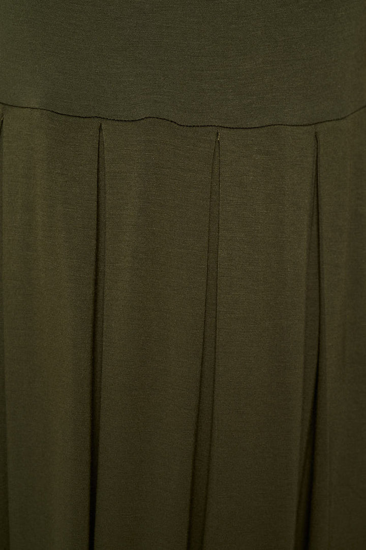 Image of West K Claris A - line Knit Dress with Pockets Olive