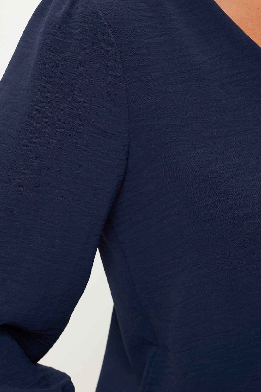 Image of West K Isabella V - Neck Blouse Navy