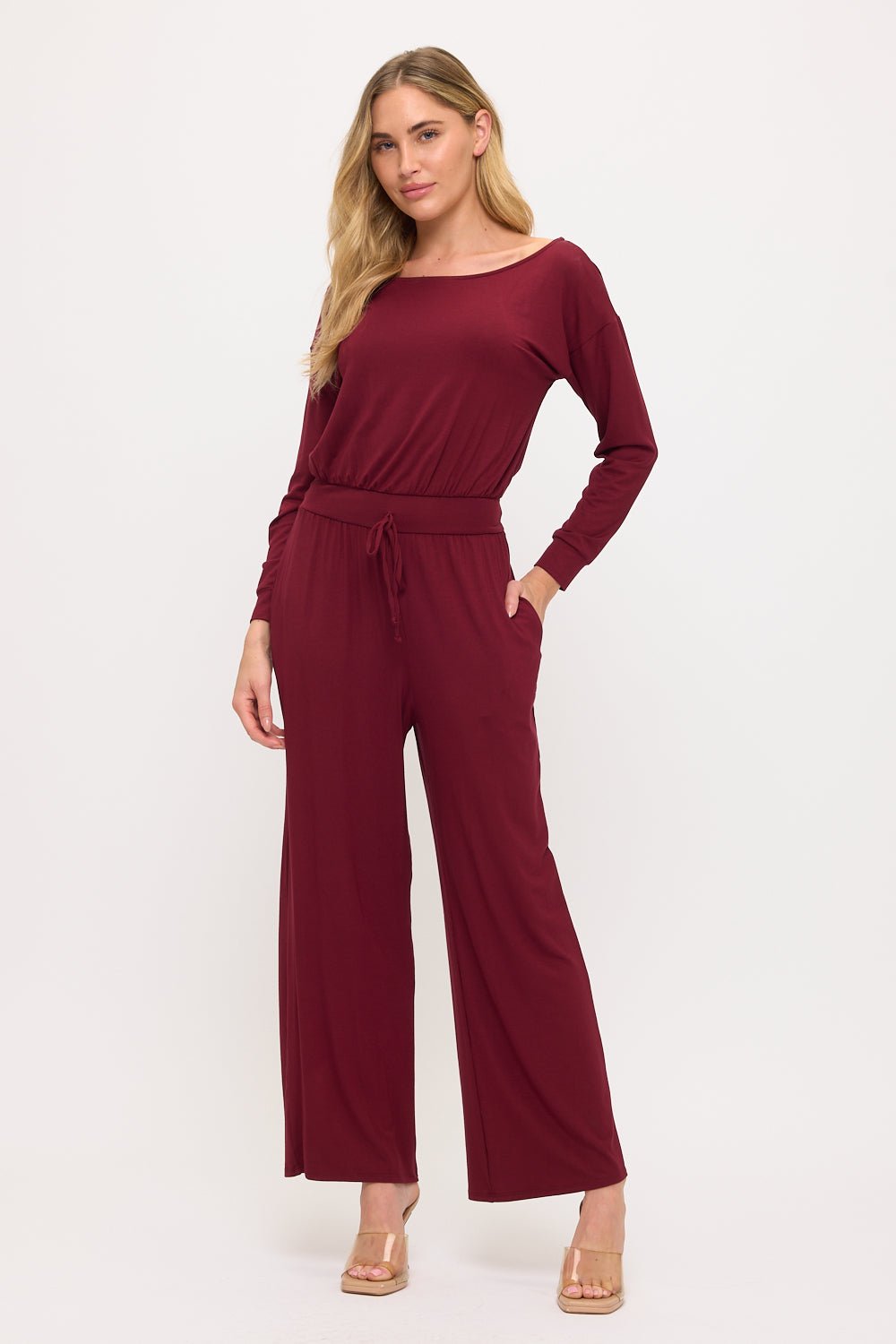 Image of West K Jane Jumpsuit Wine