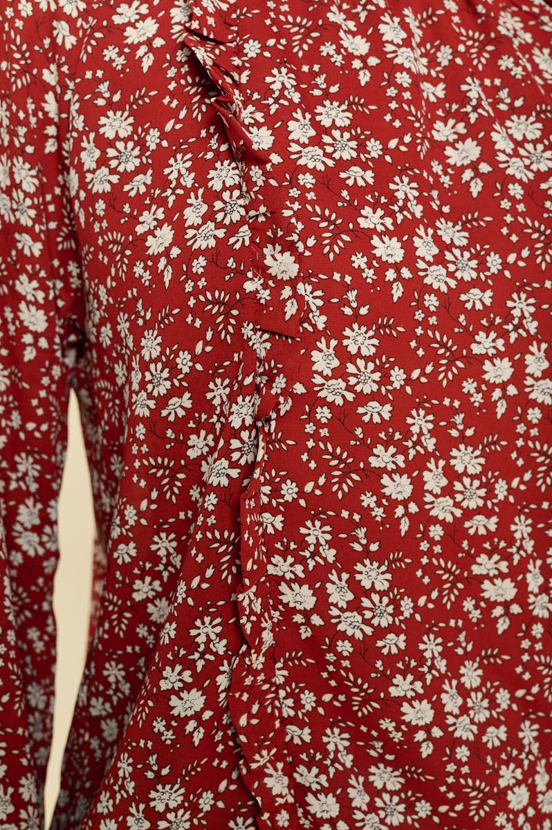 Image of West K Jessica Round Neck Blouse Cherry Floral