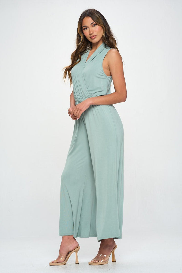 Image of West K Jillian Sleeveless Jumpsuit Lt. Sage