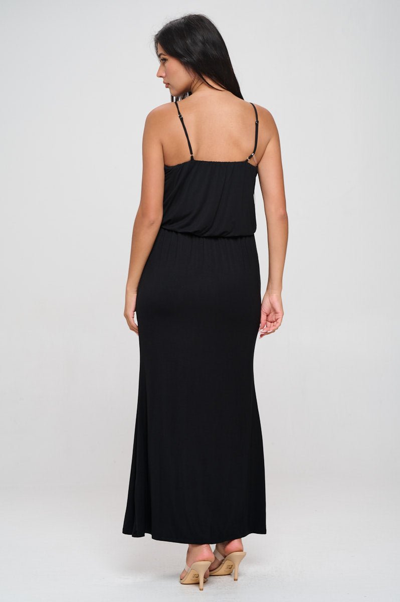 Image of West K Journey Tank Elastic Waist Maxi Black