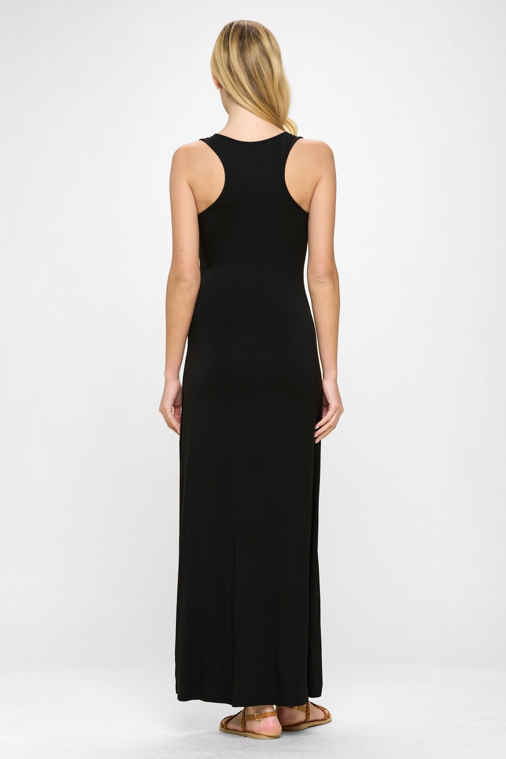 Image of West K Kelly Knit Racerback Maxi Dress Black