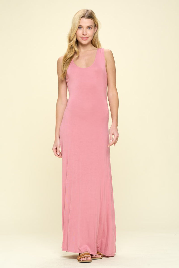 Image of West K Kelly Knit Racerback Maxi Dress Olive