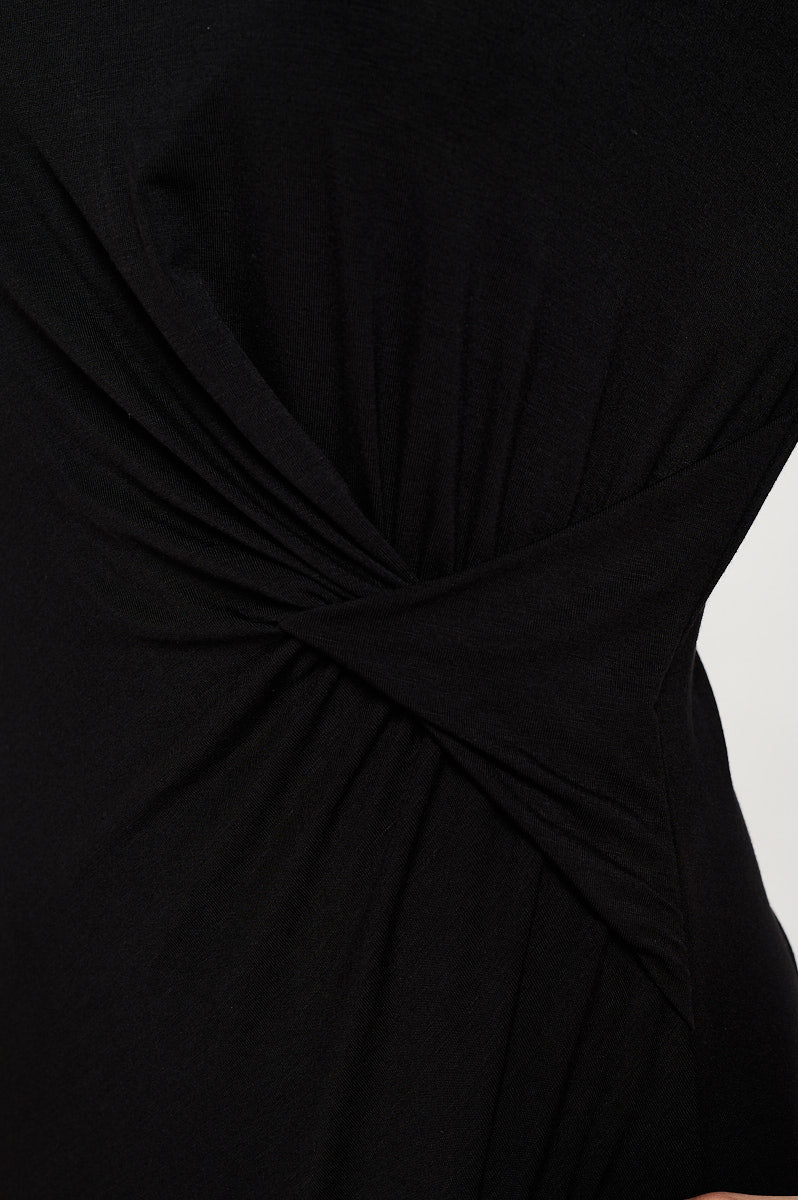 Image of West K Kelsey Side Ruched Dress Black