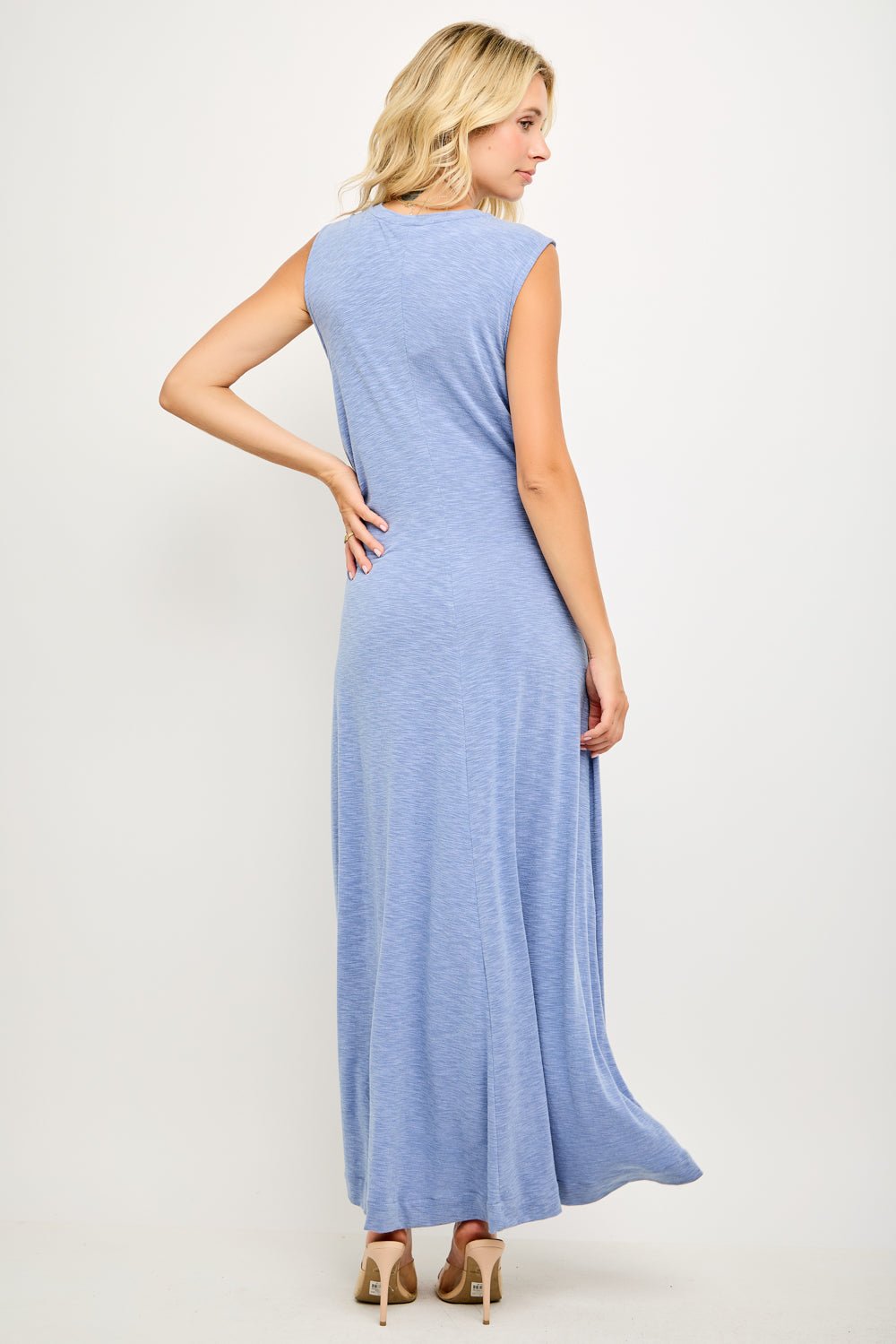 Image of West K Linnea Side - Tie Midi Dress Blue