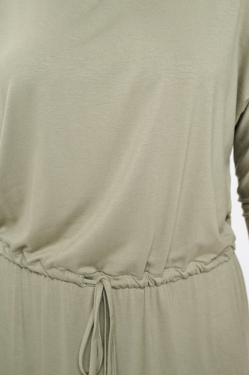 Image of West K Mackenzie Dolman Sleeve Boyfriend Knit Maxi Lt Olive