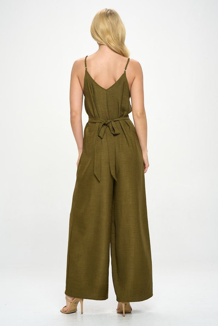 Image of West K Mia Wide Leg Jumpsuit Olive