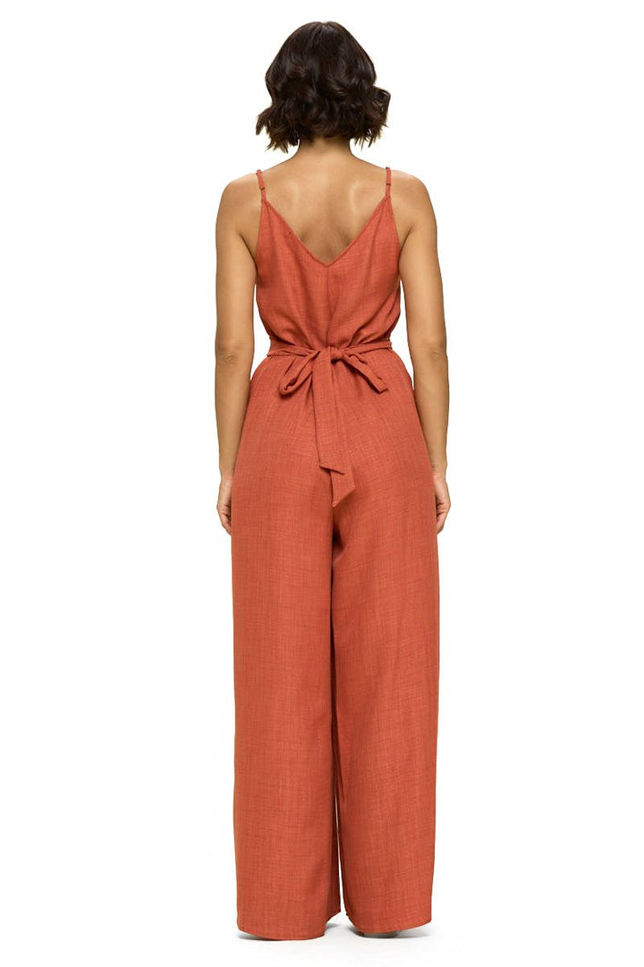 Image of West K Mia Wide Leg Jumpsuit Rust